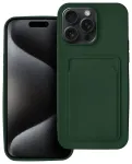 Card raamatut&uuml;&uuml;pi telefoni &uuml;mbris iPhone 15 Pro Max roheline