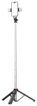 Selfie-stick WC13YDS teleskoopiline statiiv 1.3m topeltlambi ja telefonihoidikuga - must