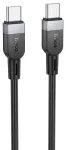 Hoco X109 andmeedastus- ja laadimiskaabel | USB-C kuni USB-C | 60W | 2m | must