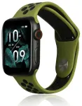 Beline Sport nutikella rihm Apple Watch (38/40/41 mm) jaoks | silikoonist | roheline/must