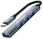 Qoltec 4-in-1 jaotur USB-C kuni USB 3.0 | 3x USB 2.0
