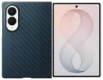 Samsung Carbon Magnet telefoni &uuml;mbris MagSafe toega Samsung Galaxy Z Fold 8 (F971) tumesinine (kaitsekile komplektis)