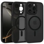 Full Matte Mag telefoni &uuml;mbris MagSafe toega iPhone 16 must