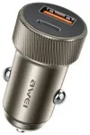 AWEI car charger C-857 33W USB+USB-C brown