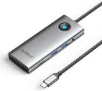 Orico PW11 8-in-1 dokkimisjaam USB-C kuni 2x USB 3.0 | USB-C | HDMI | microSD | SD | RJ45 | 3.5mm | 100W | hall