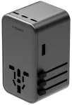 ENERGEA TravelWorld reisilaadija | 160W | PD, GaN | USB-C, USB-A | hall