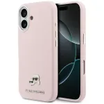 Karl Lagerfeld Karl & Choupette Head Pins Saffiano telefoni &uuml;mbris MagSafe toega iPhone 17 roosa