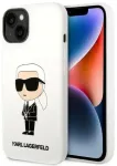Karl Lagerfeld KLHCP14MSNIKBCH iPhone 14 Plus | 15 Plus 6,7" hardcase biały|white Silicone Ikonik