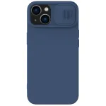 Nillkin CamShield Silky Silicone telefoni &uuml;mbris iPhone 14 Plus sinine (kaamera kaitsega)