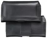 ROYAL universaalne horisontaalne nahast v&ouml;&ouml;kotkaste suurus 2XL SAMSUNG A21s / S20 ULTRA / S21 ULTRA / A70 / A71 / XIAOMI REDMI 9 / HUAWEI P SMART PRO jaoks, must