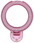 Telefoni alus CIRCLE GLITTER - kleebitav - roosa