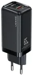 USAMS T47 v&otilde;rgulaadija | 65W | PD | USB-C, USB-A | must