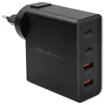 Qoltec GaN POWER PRO reisilaadija | 130W | GaN | USB-C, USB-A