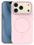 Silicone Thin Mag telefoni &uuml;mbris MagSafe toega iPhone 17 Pro roosa