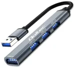 Qoltec 4-in-1 jaotur USB-A kuni USB 3.0 | 3x USB 2.0