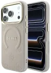 Guess Saffiano Peony & Ring telefoni &uuml;mbris alusega ja MagSafe toega iPhone 18 Pro | iPhone 17 Pro roosa