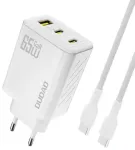 Dudao A29C 65W GaN Seinalaadija + USB-C Kaabel - Valge