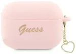 Guess GUAP2LSCHSP AirPods Pro 2 (2022|2023) cover r&oacute;żowy|pink Silicone Charm Heart Collection