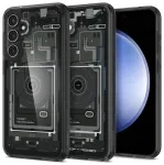 Spigen Ultra Hybrid case for Samsung Galaxy S23 FE - dark gray (Zero One pattern)