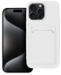 Card raamatut&uuml;&uuml;pi telefoni &uuml;mbris iPhone 15 Pro Max valge