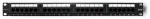 Qoltec Patch panel RACK | 24 ports | Cat 6 UTP | Black