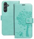 MEZZO tree raamatut&uuml;&uuml;pi telefoni &uuml;mbris Samsung Galaxy A54 5G (A546) roheline