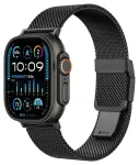 AmazingThing nutikella rihm Apple Watch (38/40/41/42/44/45/46/49 mm) jaoks | roostevaba teras | must