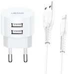 USAMS Charger reisilaadija | 10.5W | | USB-A, Lightning | koos Lightning kaabliga | valge