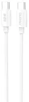 Dudao L4C andmeedastus- ja laadimiskaabel | USB-C kuni USB-C | 30W | 1.2m | valge