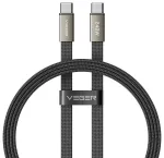 Veger CC2-MTB andmeedastus- ja laadimiskaabel | USB-C kuni USB-C | PD | 240W | 1.5m | must