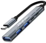 Qoltec 5-in-1 jaotur USB-C kuni USB-C