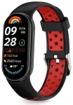Tech-Protect Iconband Air nutikella rihm Xiaomi Mi Band 8/9/10 NFC jaoks | silikoonist | must/punane