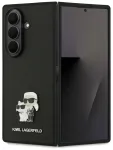 Case Karl Lagerfeld Saffiano Karl&Choupette Pin for Samsung Galaxy Z Fold7 black