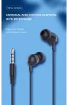 iKAKU KSC-292 Universaalsed Kerged HiFi In-Ear K&otilde;rvaklapid 3.5mm Mikrofoniga 1.2m Mustad