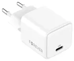 Forever TC-08-20C travel charger | 20W | GaN, PD, QC | USB-C | white