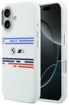 BMW M Silicon Horizontal Line MagSafe kaas iPhone 17 jaoks, valge