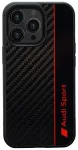 Audi Carbon Fiber Stripe iPhone 13 Pro Max 6.7" czarny|black hardcase AUS-TPUPCIP13PM-R8|D1-BK