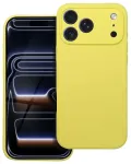 Silicone 2mm telefoni &uuml;mbris iPhone 17 Pro Max kollane