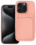 Card raamatut&uuml;&uuml;pi telefoni &uuml;mbris iPhone 15 Pro roosa