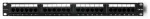 Qoltec Patch panel RACK | 24 ports | cat.6 UTP | Black