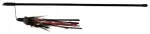 M&auml;nguasi kassidele : Trixie Playing Rod with Leather Straps and Feathers 50cm.