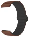 Riff 20mm Universaalne (Samsung, Garmin jne) magnetkinnitusega silikoonist rihm Brown / Black