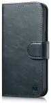 iCarer Oil Wax rahakott-kate 2in1 iPhone 14 Plus jaoks, Anti-RFID, sinine (WMI14220723-BU)