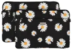 Wonder Sleeve Laptop 13-14 inches black daisies