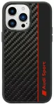 Audi Carbon Fiber Stripe iPhone 14 Pro 6.1" czarny|black hardcase AUS-TPUPCIP14P-R8|D1-BK