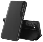 Eco Leather View raamatut&uuml;&uuml;pi telefoni &uuml;mbris alusega Samsung Galaxy S24 FE (S721) must