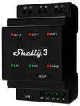 Shelly Pro 3 DIN Rail 3-channel Relay, WiFi/LAN