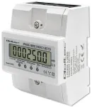 Qoltec Three-phase electronic meter | DIN rail energy consumption meter | 400V | 100A | LCD | 4P