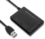 Qoltec 50644 k&otilde;vaketta adapter | USB 3.0 - SATA3 2.5'' | K&otilde;vaketas | SSD | Must