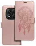 MEZZO Raamatukujuline &uuml;mbris XIAOMI Redmi Note 14 PRO 5G / 14 PRO PLUS 5G dreamcatcher roosakuldne